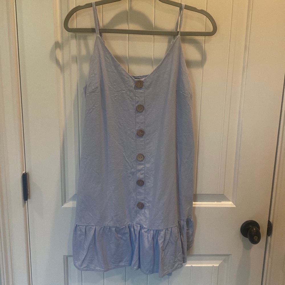 Short blue dress size medium